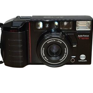 Vintage‎ Minolta AF-Tele Point & Shoot Film Camera 38-60mm Lens Auto Focus READ